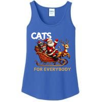 Cats For Everybody Xmas Santa Funny Cute Gift Ladies Essential Tank