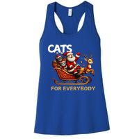 Cats For Everybody Xmas Santa Funny Cute Gift Women's Racerback Tank