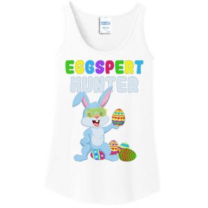 Cute Funny Eggspert Hunter Easter Rabbit Egg Hunt Ladies Essential Tank