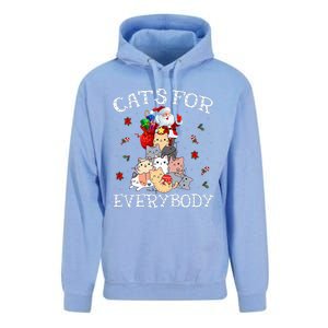 Cats For Everybody Christmas Cat Funny Santa Xmas Pajama  Unisex Surf Hoodie