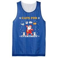 Cats For Everybody Christmas Cat Funny Xmas Santa Gift Mesh Reversible Basketball Jersey Tank