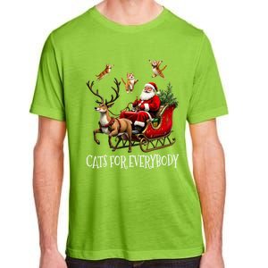 Cats For Everybody Christmas Cat Funny Xmas Santa Gift Adult ChromaSoft Performance T-Shirt