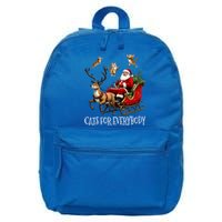 Cats For Everybody Christmas Cat Funny Xmas Santa Gift 16 in Basic Backpack