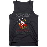 Cats For Everybody Christmas Cat Funny Xmas  Tank Top