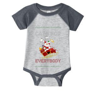 Cats For Everybody Christmas Cat Funny Xmas  Infant Baby Jersey Bodysuit