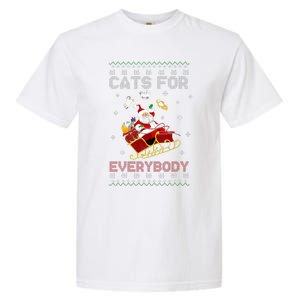 Cats For Everybody Christmas Cat Funny Xmas  Garment-Dyed Heavyweight T-Shirt