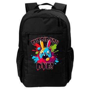 Colorful Funny Easter Bunny Did You Dye? Daily Commute Backpack