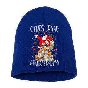 Cats For Everybody Ugly Christmas Cat Funny Xmas Great Gift Short Acrylic Beanie