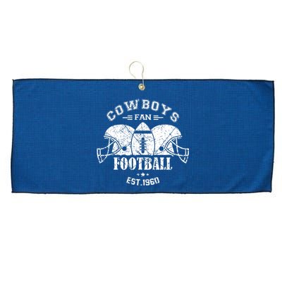 Cowboys Football Est 1960 Fan Large Microfiber Waffle Golf Towel