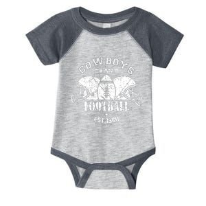 Cowboys Football Est 1960 Fan Infant Baby Jersey Bodysuit