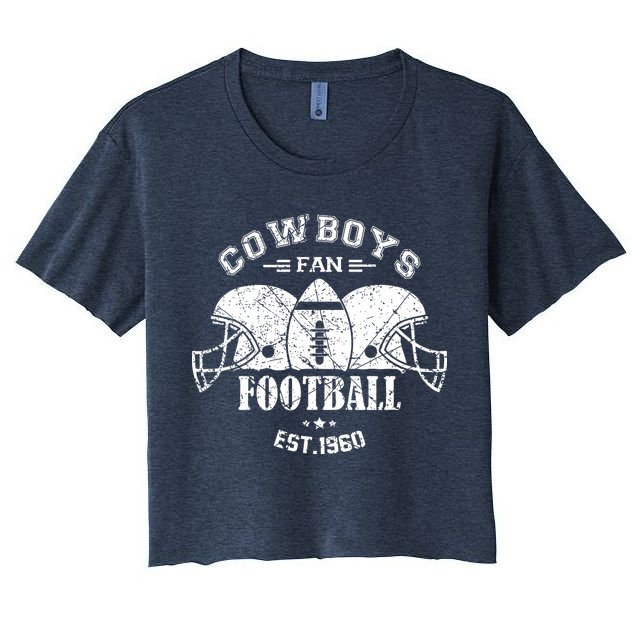 Cowboys Football Est 1960 Fan Crop Top