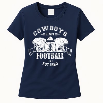 Cowboys Football Est 1960 Fan Womens T-Shirt