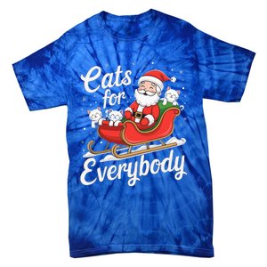 Cats For Everybody Christmas Tie-Dye T-Shirt