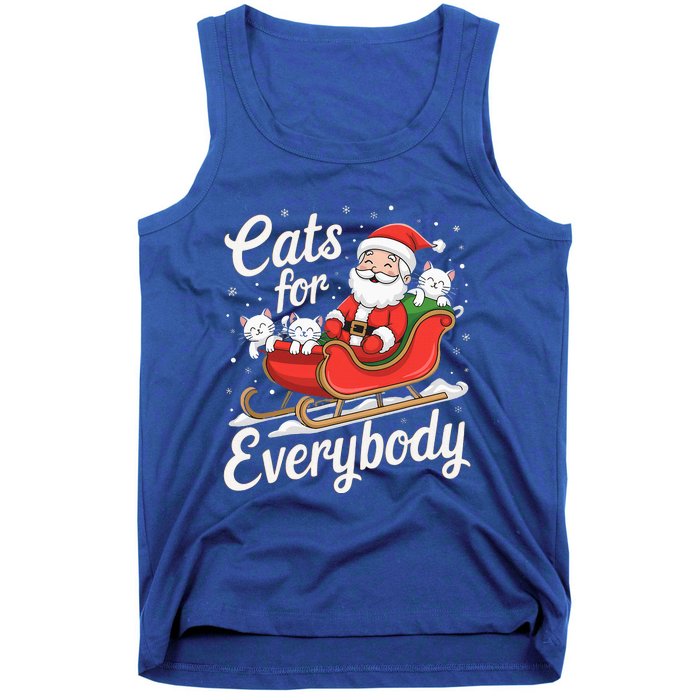 Cats For Everybody Christmas Tank Top