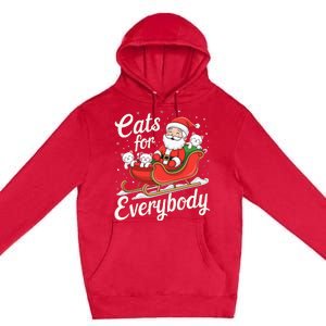 Cats For Everybody Christmas Premium Pullover Hoodie