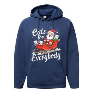 Cats For Everybody Christmas Performance Fleece Hoodie