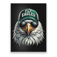 Cool Face Eagle With Sunglasses Vintage Eagles Flying Bird Poster