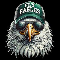 Cool Face Eagle With Sunglasses Vintage Eagles Flying Bird Poster