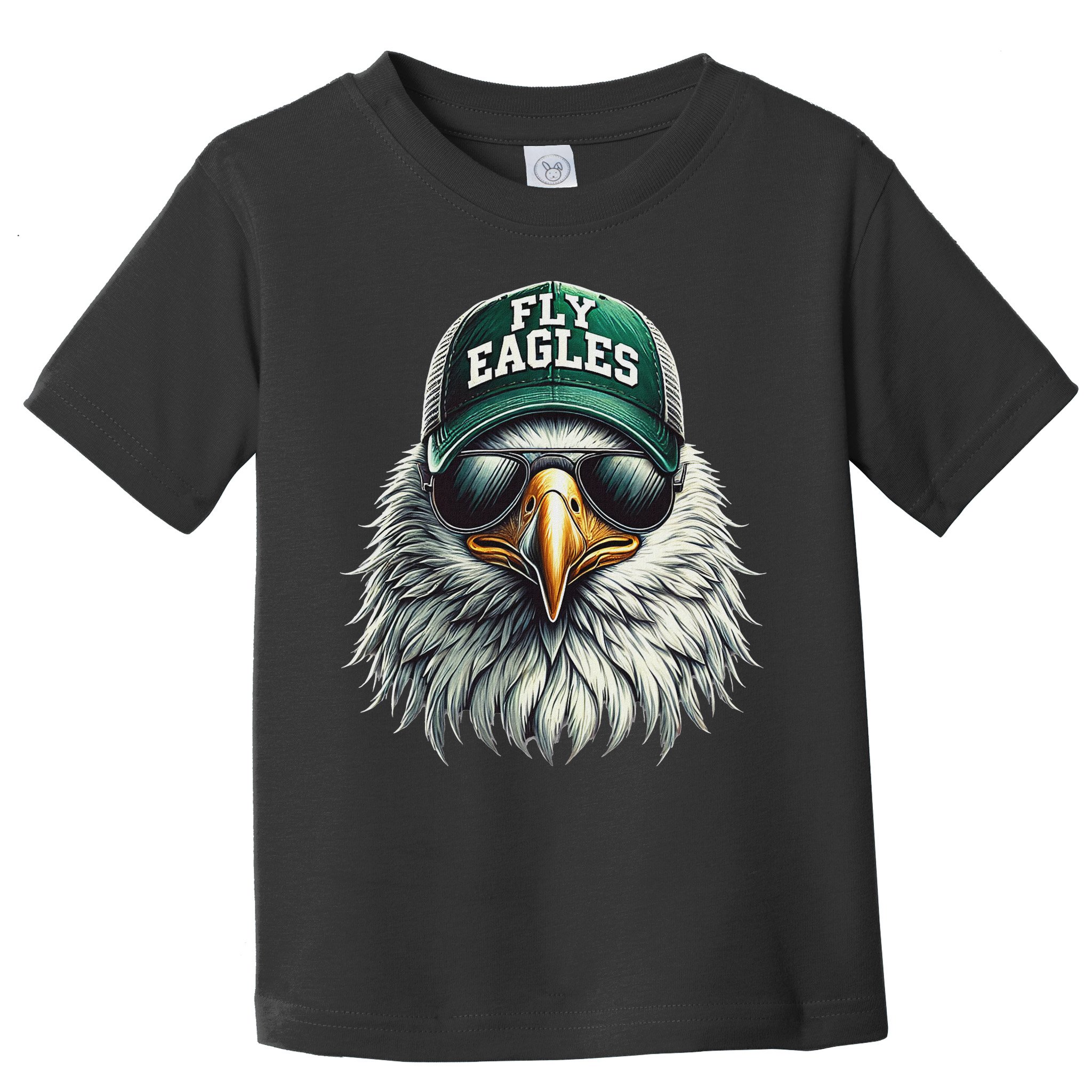 Cool Face Eagle With Sunglasses Vintage Eagles Flying Bird Toddler T-Shirt