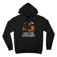 Cats For Everybody Christmas Cat Funny Xmas Wo Santa Hoodie