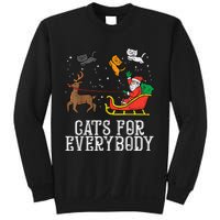 Cats For Everybody Christmas Cat Funny Xmas Wo Santa Sweatshirt