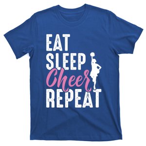 Cheerleader Funny Eat Sleep Cheer Repeat Gift T-Shirt