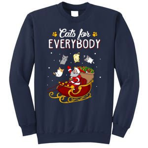 Cats For Everybody Cat Christmas Ugly Christmas Sweatshirt