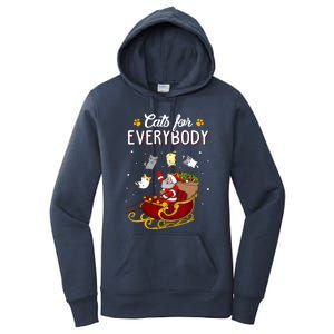 Cats For Everybody Cat Christmas Ugly Christmas Women's Pullover Hoodie