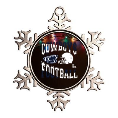 Cowboys Football Est 1960 Metallic Star Ornament