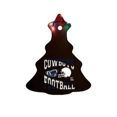 Cowboys Football Est 1960 Ceramic Tree Ornament