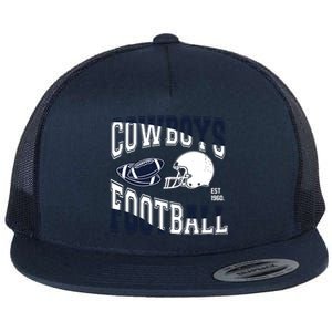 Cowboys Football Est 1960 Flat Bill Trucker Hat