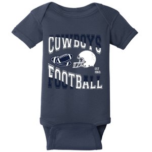 Cowboys Football Est 1960 Baby Bodysuit