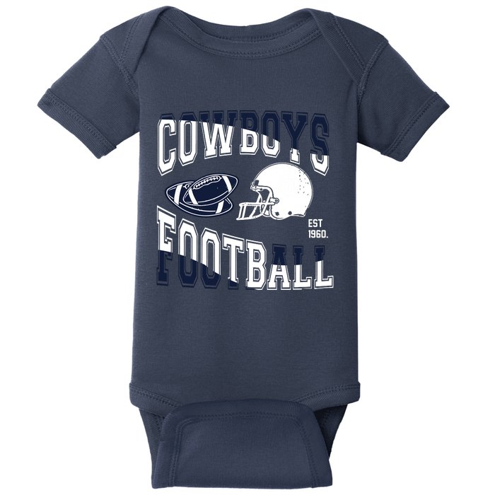 Cowboys Football Est 1960 Baby Bodysuit