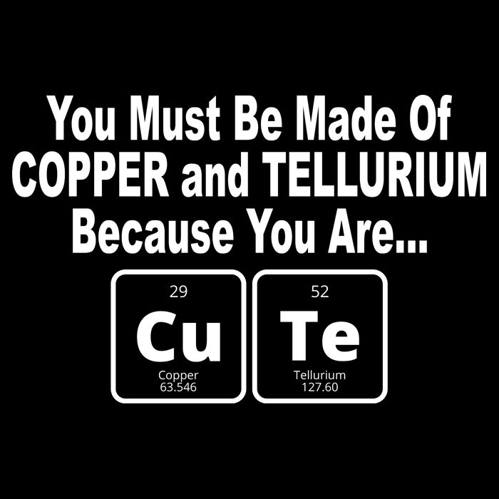 Cute Funny Element Copper Tellurium 16 in Basic Backpack