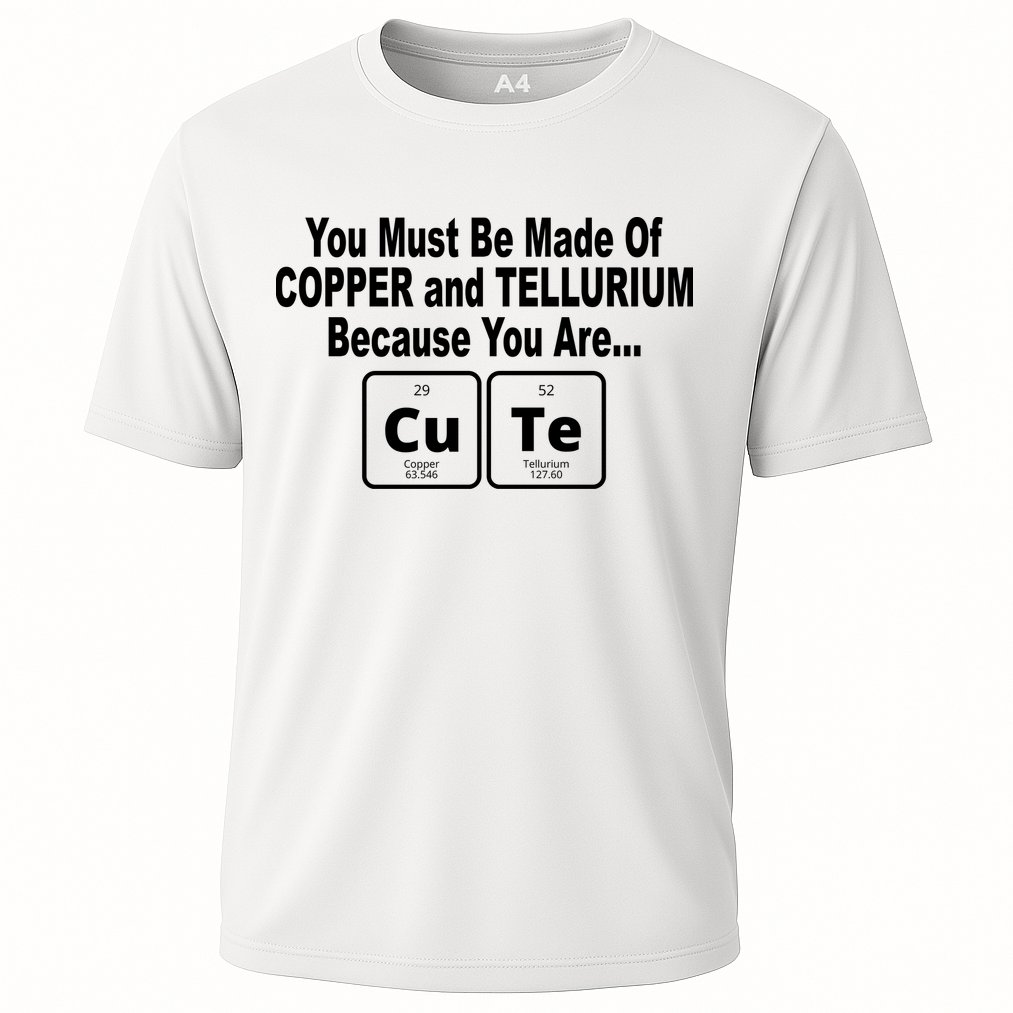 Cute Funny Element Copper Tellurium Performance Shirt