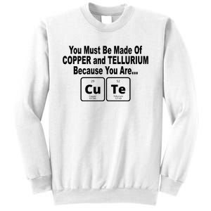 Cute Funny Element Copper Tellurium Sweatshirt