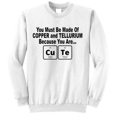 Cute Funny Element Copper Tellurium Sweatshirt