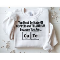 Cute Funny Element Copper Tellurium Sweatshirt