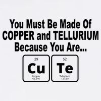 Cute Funny Element Copper Tellurium Sweatshirt