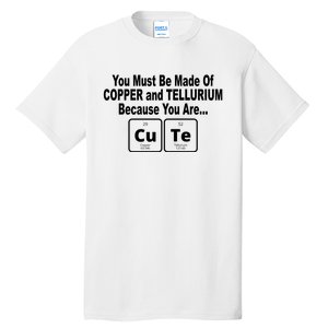 Cute Funny Element Copper Tellurium Tall T-Shirt