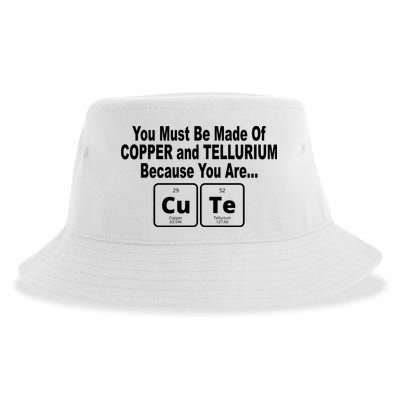 Cute Funny Element Copper Tellurium Sustainable Bucket Hat