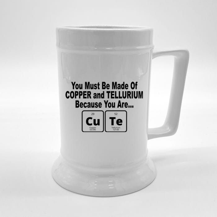 Cute Funny Element Copper Tellurium Beer Stein