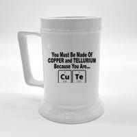 Cute Funny Element Copper Tellurium Beer Stein