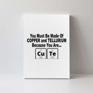 Cute Funny Element Copper Tellurium Canvas