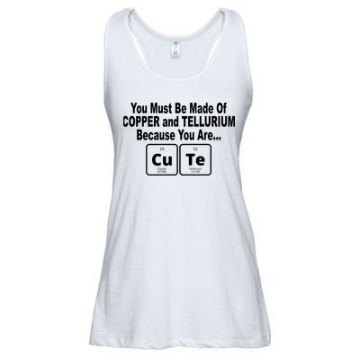 Cute Funny Element Copper Tellurium Ladies Essential Flowy Tank