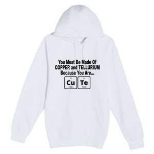 Cute Funny Element Copper Tellurium Premium Pullover Hoodie