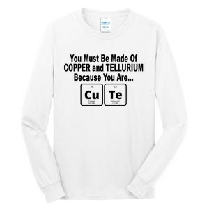 Cute Funny Element Copper Tellurium Tall Long Sleeve T-Shirt