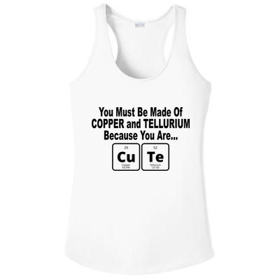 Cute Funny Element Copper Tellurium Ladies PosiCharge Competitor Racerback Tank