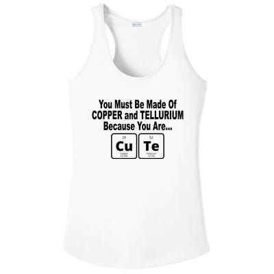 Cute Funny Element Copper Tellurium Ladies PosiCharge Competitor Racerback Tank