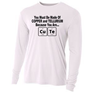 Cute Funny Element Copper Tellurium Cooling Performance Long Sleeve Crew